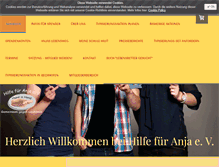 Tablet Screenshot of hilfe-fuer-anja.de